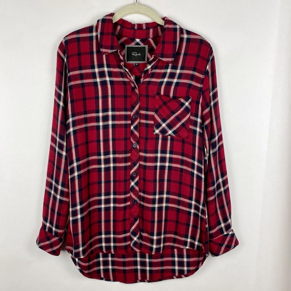 Rails Tops - Rails Plaid Flannel Button Down Shirt
